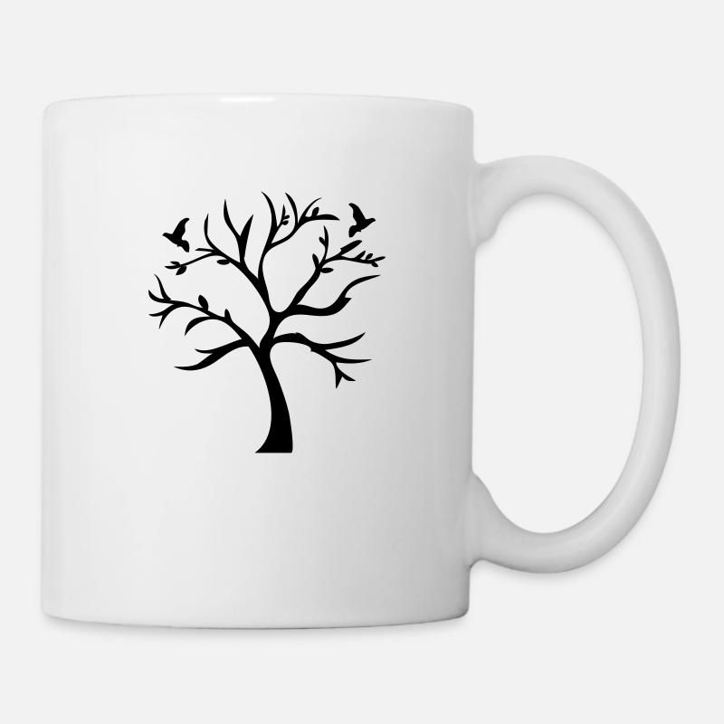 Arbre & Brids - Mug blanc - blanc