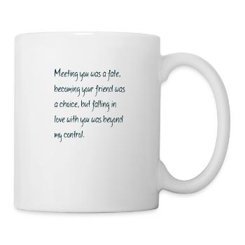 citations d'amour De - Mug blanc - blanc - Droite