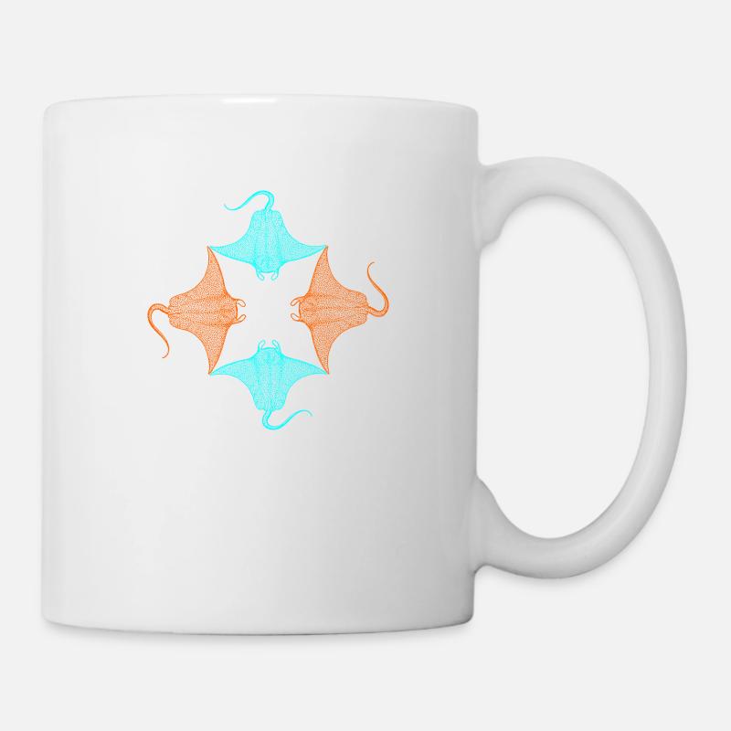 Rochen - Tasse - Weiß
