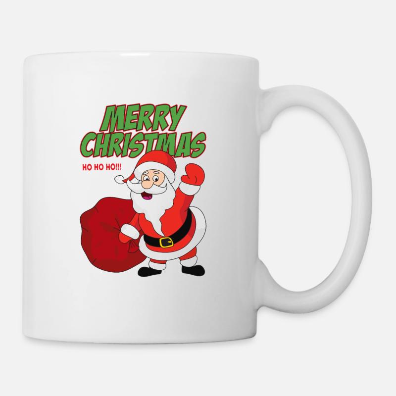 Weihnachtsmotiv Weihnachtsmann Weihnachten Santa - Tasse - Weiß