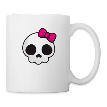 Pink Lady Skull - Tasse - Weiß - Rechts