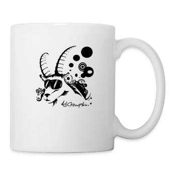 Bouquetin pro-rider - Mug blanc - blanc - Droite