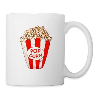 Popcorn - Tasse - Weiß - Rechts