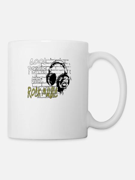 Rockmusik DJ Music - Tasse - Weiß