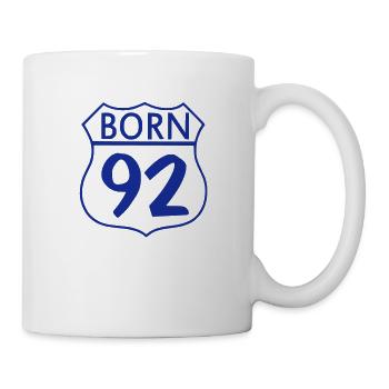 Born 1992 (ID:005001) - Tasse - Weiß - Rechts