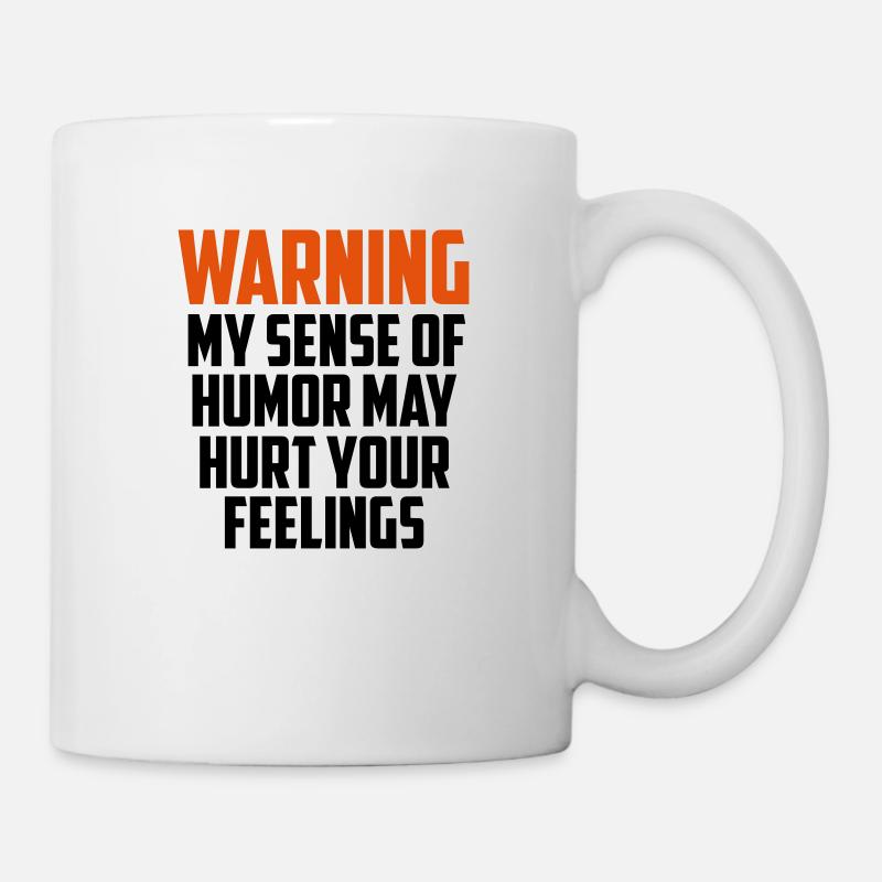 warning funny quote - Mug - white