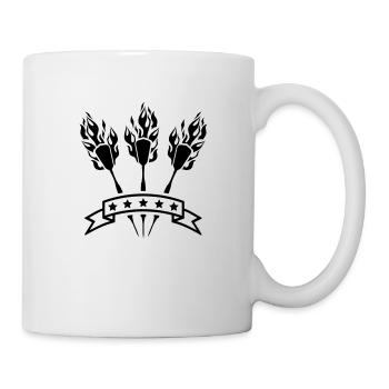 darts_fire_logo_tj1 - Mug - white - Right