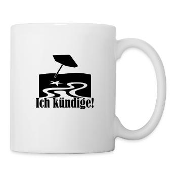 Ich kündige - Tasse - Weiß - Rechts