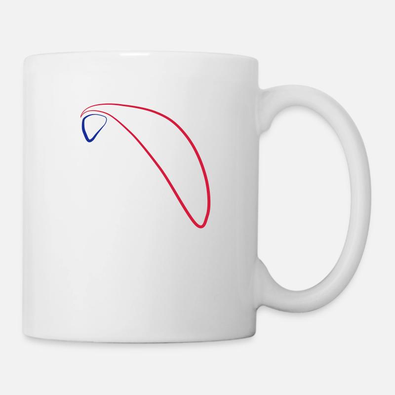 Paragliding Logo 3 - Mug blanc - blanc