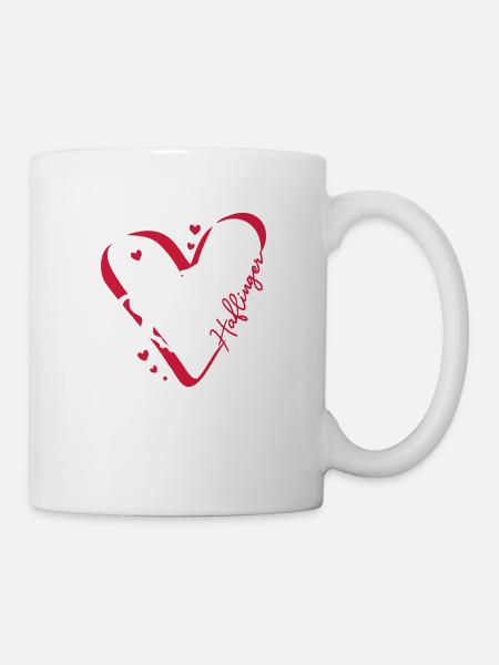 Haflinger Herz - Tasse - Weiß