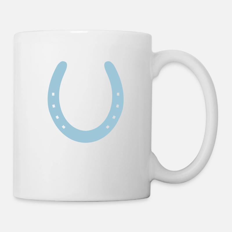 Horseshoe - you can change the colour - Tasse - Weiß