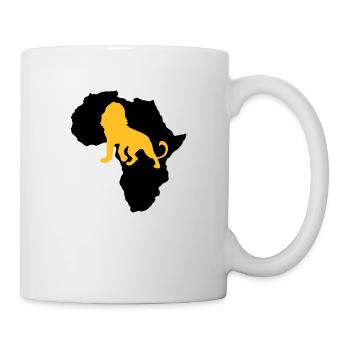 Afrique Lion continent wildnis safari animaux sauvages - Mug blanc - blanc - Droite
