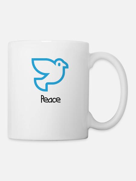 Peace - Tasse - Weiß