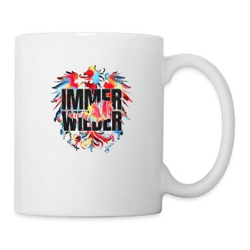 Immer Wieder Österreich Buntes Adler Design - Tasse - Weiß - Rechts