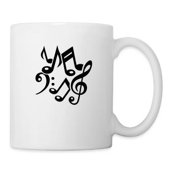 Noten - Tasse - Weiß - Rechts