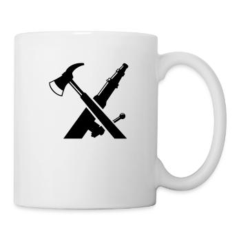 sapeur-pompier axe pompier pompiers - Mug blanc - blanc - Droite