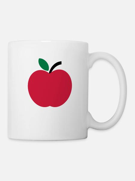 apfel - Tasse - Weiß