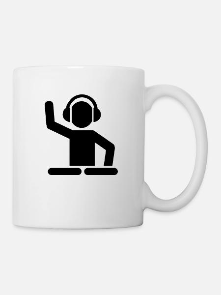 DJ - Mug blanc - blanc