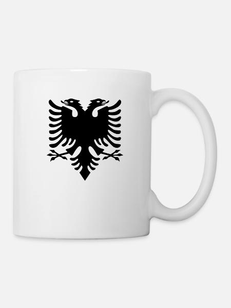 Doppelkopf Eagle_V1 - Tasse - Weiß