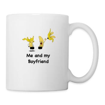 Banane / Banana - Me an my Boyfriend - Tasse - Weiß - Rechts