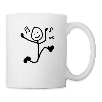 garçons de danse - Mug blanc - blanc - Droite