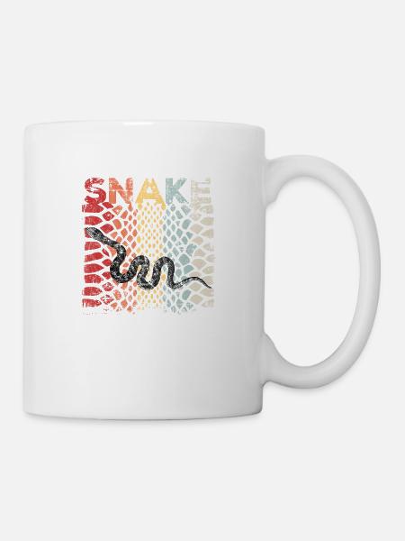 Motif animal serpent vintage cadeau animal serpent - Mug blanc - blanc