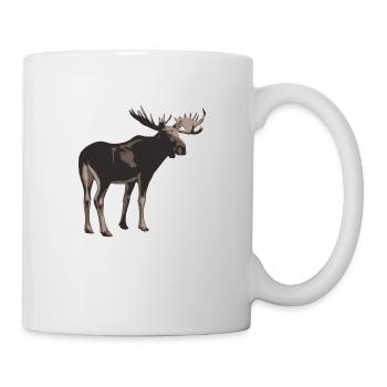 Elch - Tasse - Weiß - Rechts