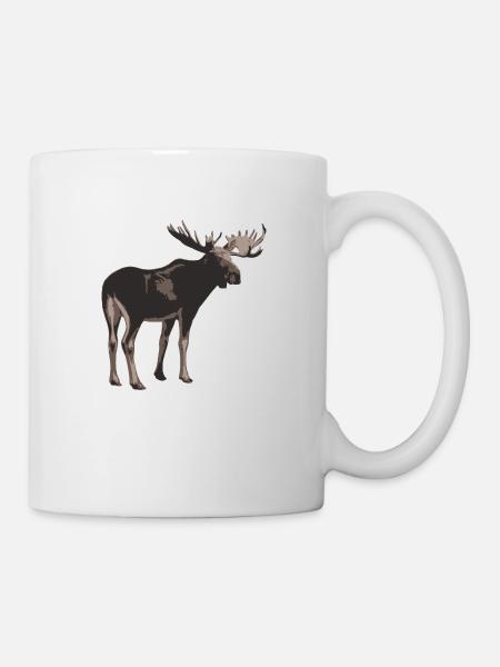 Elch - Tasse - Weiß