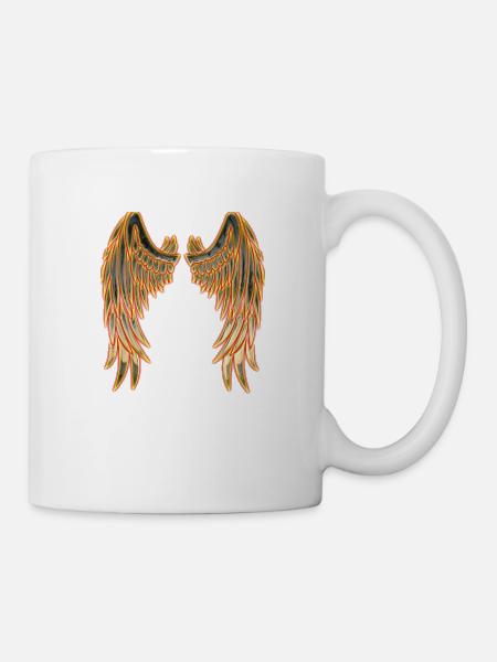 Angel gold wings - Mug - white