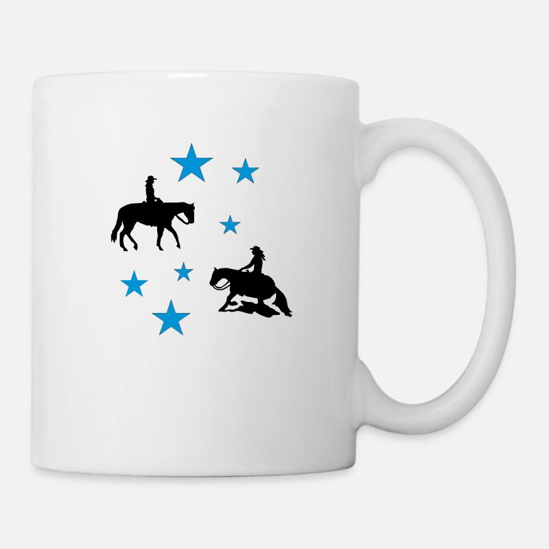 Plaisir & Reining étoiles - Mug blanc - blanc