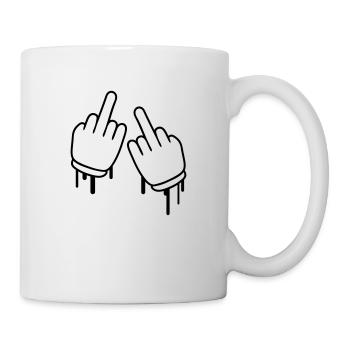 Fuck Off - Tasse - Weiß - Rechts