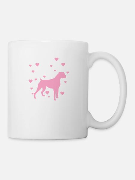Deutscher Boxer - Tasse - Weiß