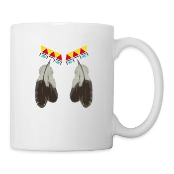 indianische ornamente - Tasse - Weiß - Rechts