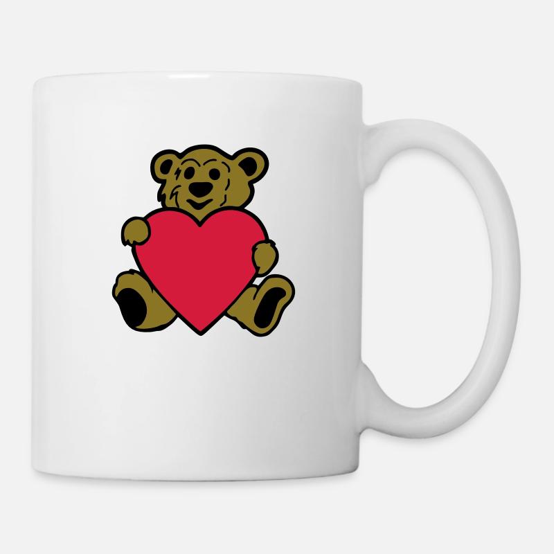 baer bär teddy teddybär - Tasse - Weiß