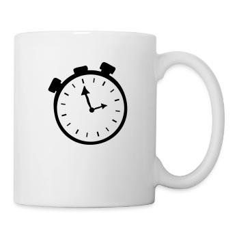 uhr - Tasse - Weiß - Rechts