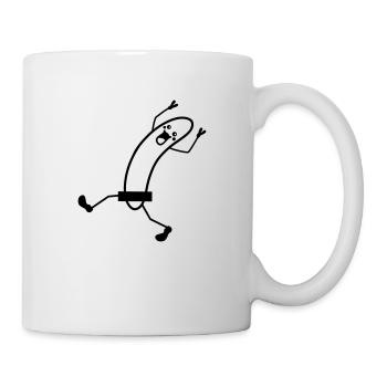 Naked Lauf Banana - Tasse - Weiß - Rechts