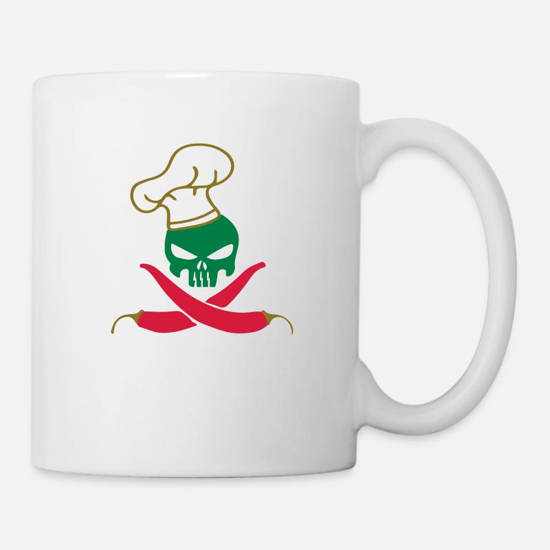 SKULL CHILLI - Mug blanc - blanc
