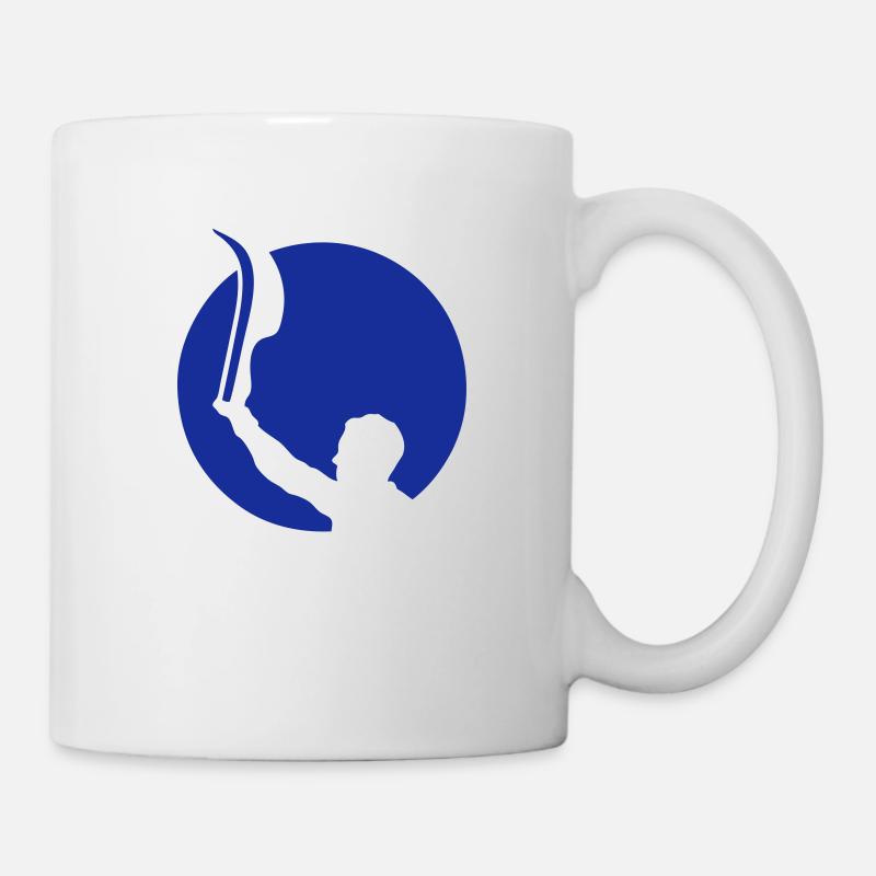 pelote basque logo tampon 2 - Mug blanc - blanc