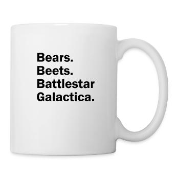 Bears Beets Battlestar Galactica | The Office - Tasse - Weiß - Rechts