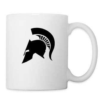 Casque de Spartan - Mug blanc - blanc - Droite