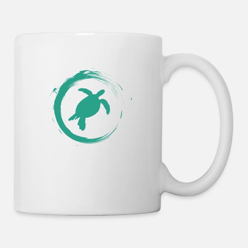 Schildkröte - Tasse - Weiß