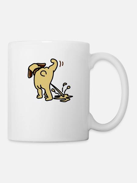 pinkelhund - Tasse - Weiß