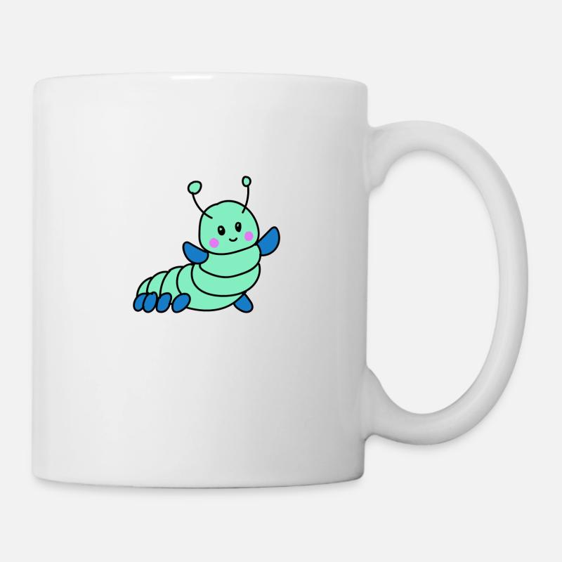 petite chenille douce - Mug blanc - blanc