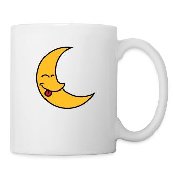Funny Moon - Mug blanc - blanc - Droite