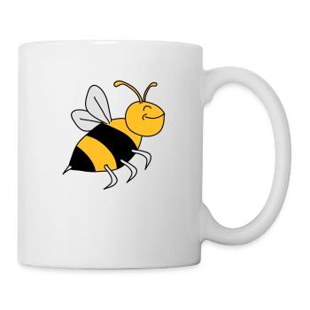 Happy Bee - Tasse - Weiß - Rechts