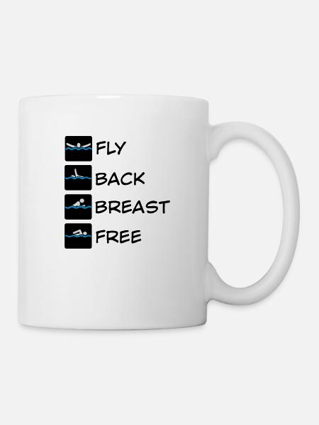 nager - Mug blanc - blanc