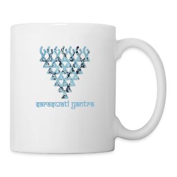 saraswati yantra e 55 - Mug blanc - blanc - Droite