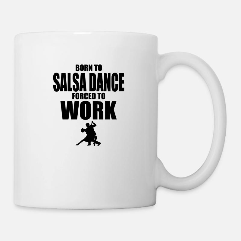 Born to salsa dance - Mug - white
