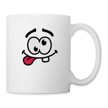 Crazy Smiley Face - Mug - white - Right
