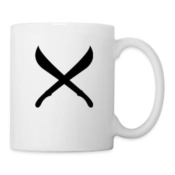Machettes croisées - Mug blanc - blanc - Droite